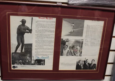 Stan Musial Autographed Aug 1st 1968 Beckett Cert. - Image 1 of 4