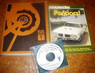 Pontiac 1968 68 manual de servicio y piezas LeMans GTO Firebird HO Tempest Grand Prix Foto 1 de 4
