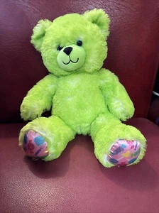 Build-A-Bear verde lima Candy Pop Bear retirado 2018 RARO-relleno 16” BAB - Imagen 1 de 5