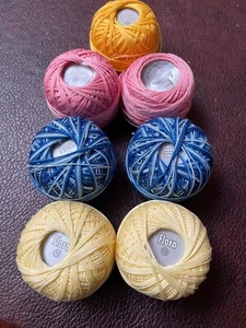 Lot of 7 Vintage NEW Flora Cotton Tatting Thread Size 10 - Picture 1 of 3