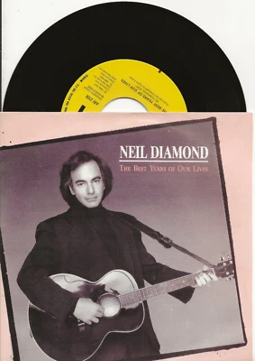 NEIL DIAMOND THE BEST YEARS OF OUR LIVES 7 INCH SPAIN PROMO SINGLE FROM 1988 - Image 1 of 2