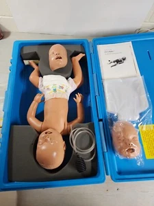 Cpr infant manikin baby Armstrong medical industries Chris Baby blue hard case - Picture 1 of 20