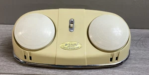 Vintage Dr. Scholls Electric Dual Foot Vibrating Massager No. 411 - Color Cream - Picture 1 of 11