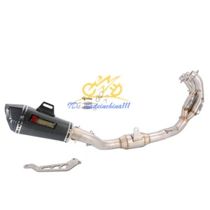 For Yamaha MT-09 FZ09 2020-2024 Full System 51mm Muffler Tip Exhaust Header Pipe - Picture 1 of 16