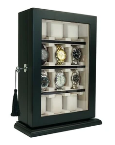 Hand Made Watch Jewelry Display Storage Holder Case Glass Box Organizer Gift 56c - Picture 1 of 12