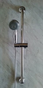 Hand Shower Set On 32mm Grab Rail Evekare Independent living Safety - Picture 1 of 6