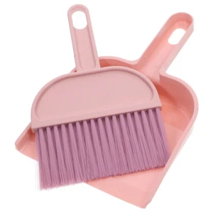 1 Set Toddler Broom and Dustpan Set Small Handheld Broom with Dustpan for Desk - Picture 1 of 12