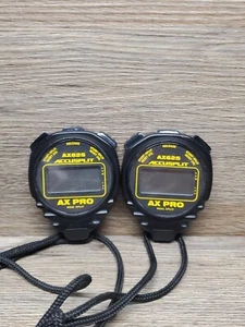 Set Of 2 ACCUSPLIT AX625 PRO Cumulative/Lap Split Stopwatch - Black - Picture 1 of 4