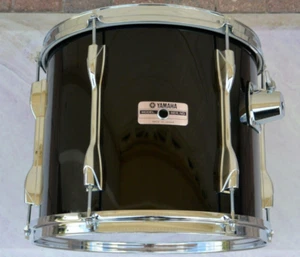 1986 YAMAHA RECORDING CUSTOM PIANO BLACK LACQUER 13" TOM for YOUR DRUM SET! i909 - Picture 1 of 11