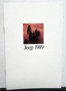 Jeep Wrangler Cherokee Wagoneer Wagoneer Comanche 1989 folleto de ventas - Imagen 1 de 7