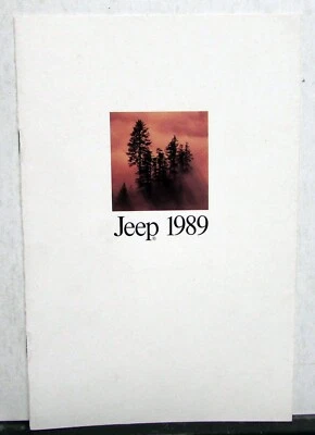 Jeep Wrangler Cherokee Wagoneer Wagoneer Comanche 1989 folleto de ventas Foto 1 de 4