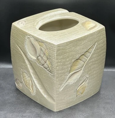 Croscill Beach Haven тканевый держатель раковина раковины ручная роспись перламутровая керамика - Изображение 1 из 4