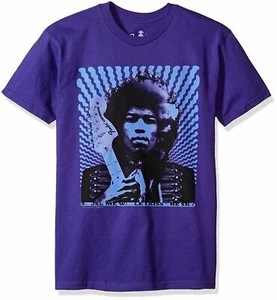 T-shirt Fender Jimi Hendrix ""Kiss The Sky"" - viola - taglia large - nuova con etichette - Foto 1 di 5