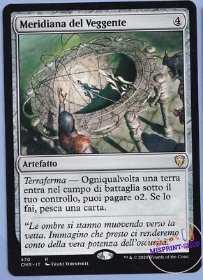 Seer's Sundial Italian Mtg MISPRINT. "o2" instead of grey shaded 2 in textbox - Imagen 1 de 4