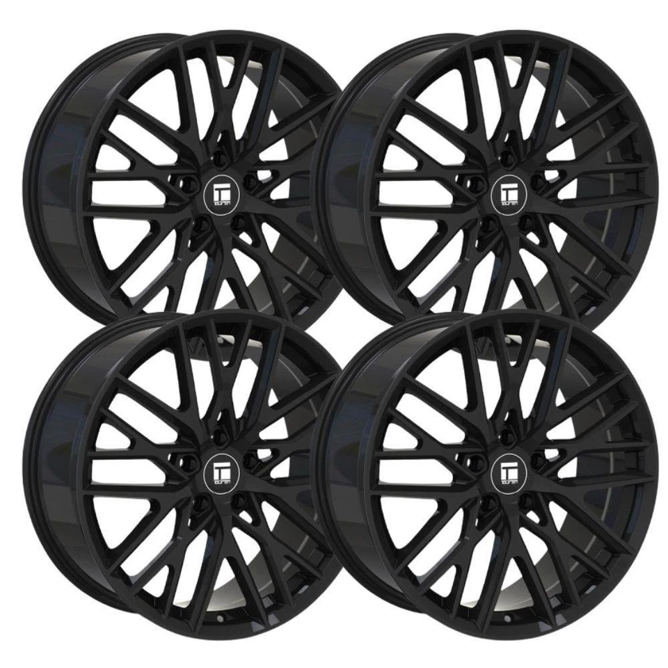 (Juego-4) Llantas Touren TR91 20x9 5x114,3 35 mm negro brillante llantas 20 pulgadas Foto 1 de 1