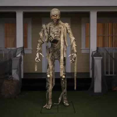 Mummy Halloween Tomb Guardian with Lights & Sounds Prop Decoration 6ft /1.8m NEW - Image 1 of 4