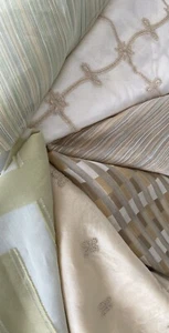 6 Pieces sheer and Semi- Sheer drapery Square Samples 26 x 26 Crafting - Picture 1 of 6
