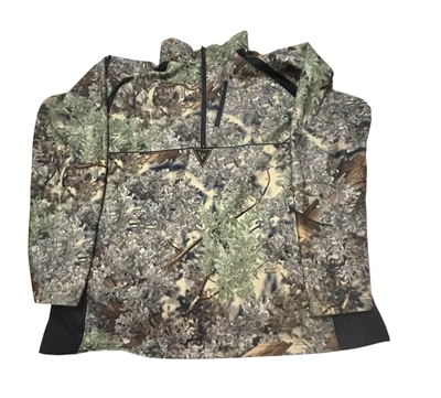 Kings Shadow Camo Hunting Jacket Mens XL 1/4 Zip Long Sleeve Desert Pullover - Image 1 of 4