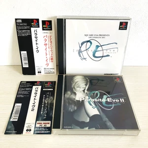 PS1 Parasite Eve Obi set of 2 PlayStation Squaresoft Japan import - Picture 1 of 24