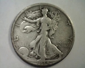 Walking Liberty 1934 medio muy fino en muy buen estado bonita moneda original de monedas bobs - Imagen 1 de 2