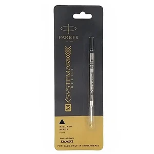 Parker M Systemark Ball Pen Refill - Fine (Black) Pack Of 10 - Picture 1 of 3
