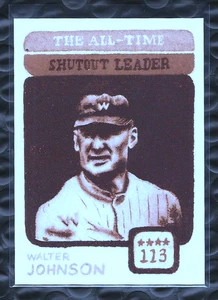 Caja de zapatos Topps Andy Friedman 2025 tesoros #96 Walter Johnson blanco y negro 17/50 senadores - Imagen 1 de 2