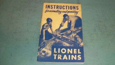 Instrucciones originales para montar y operar trenes Lionel-1950 en muy buen estado Foto 1 de 4