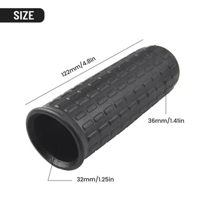 Wheelbarrow Rubber Handles Weatherproof 2pcs Barrow Handle Black Comfort - Picture 1 of 55