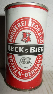 Прямая стальная пивная банка BECK'S BIER из Южной Африки (340 мл) пустая!!  01 - Изображение 1 из 4