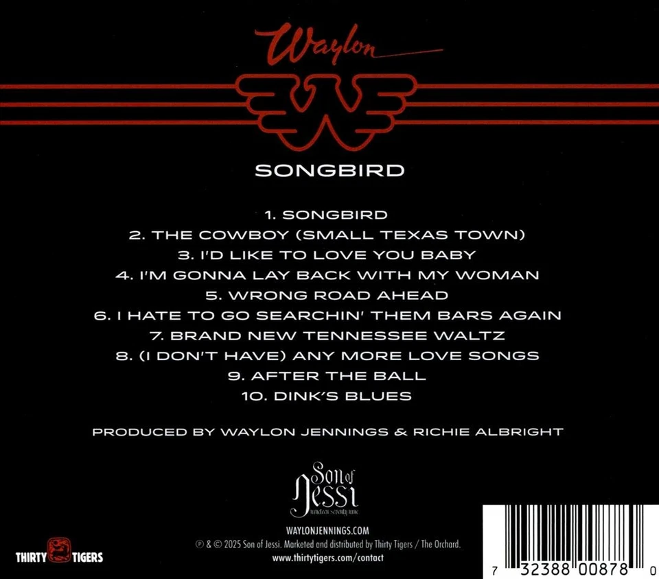 WAYLON JENNINGS SONGBIRD NEW CD - Image 1 of 1