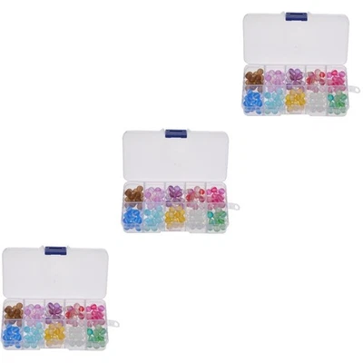 3 Pieces Perlen Für Armbänder Gefrostete Glasperlen Abstandsperlen - Bild 1 von 4