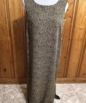 Jones Wear Full Length Leopard Print Sleeveless Dress Size 10 - Image 1 of 4
