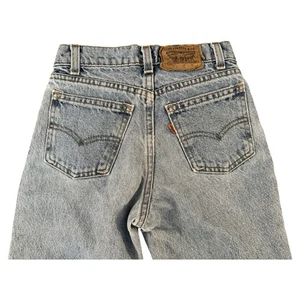 Vintage Levi’s Jeans Boys Size 10 Orange Tab Light Wash Regular School USA - Picture 1 of 8