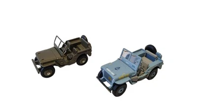 Scale Model Willys Jeeps Corgi & 80B Dinky Toys By Atlas Editions - Image 1 of 4