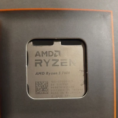 AMD 锐龙 5 7600 处理器 (5.1 GHz, 6 核, 插座 AM5)( 无热膏) — 第 1/4 张图片