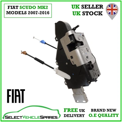 OE FIAT SCUDO MK2 PANEL VAN BACK END REAR DOOR LOCK ACTUATOR 2007-2016 - Image 1 of 4