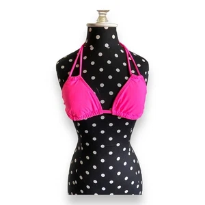 Top bikini donna No Boundaries taglia S 3 5 rosa caldo perizoma removibile junior - Foto 1 di 5