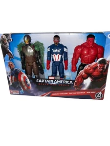 Neu mit Etikett Full Size Figuren Marvel Red Hulk, Captain America und Falcon - Bild 1 von 2