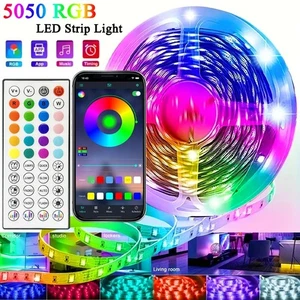 40M/131Ft Led Strip Lights APP 44Keys Music Sync Remote Control USB 5V RGB Flexi - Picture 1 of 11