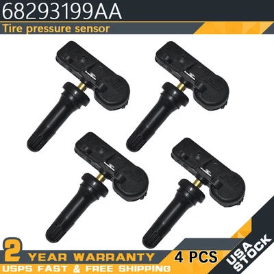 Set of (4) TPMS Tire pressure sensor 68293199AA For 2019-2022 Dodge Ram 1500 DT - Image 1 of 4