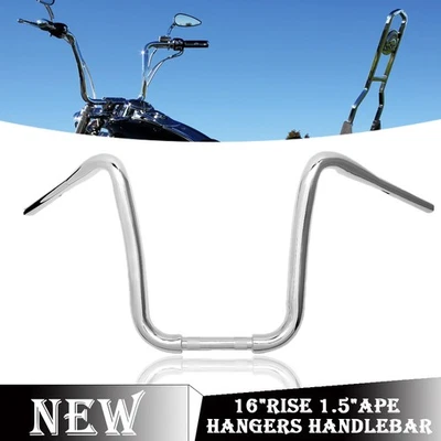 16'' Rise 1.5" Ape Hanger Handlebar Fit For Honda Shadow Spirit 750 - Image 1 of 4