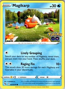 Magikarp 021/078 Common Regular Pokemon GO NM - Picture 1 of 2