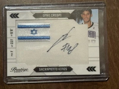 2009 Prestige Omri Casspi Israel Flag Rookie Patch Autograph #d / 100 - Image 1 of 2