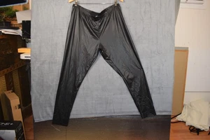 Ashley Stewart Hose Damen 18/20 schwarz PU Leggings Kunstleder Übergröße - Bild 1 von 9