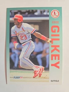 1992 Fleer #578 Bernard Gilkey - Picture 1 of 2