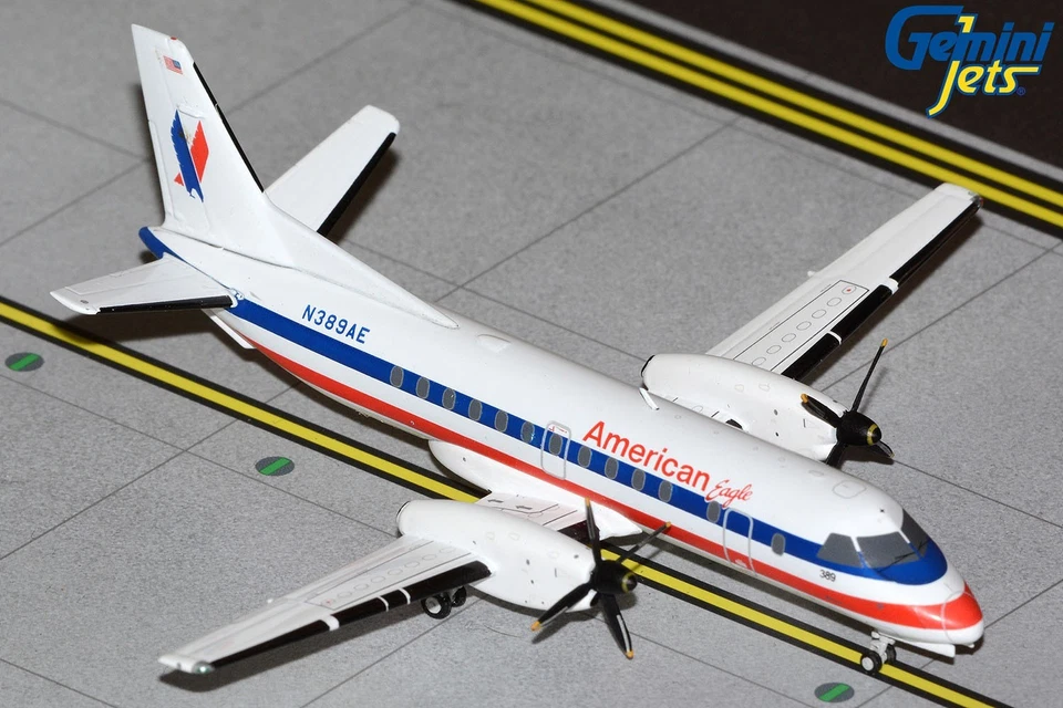 American Eagle Saab 340B N389AE GeminiJets G2AAL1339 Scale 1:200 IN STOCK - Image 1 of 1