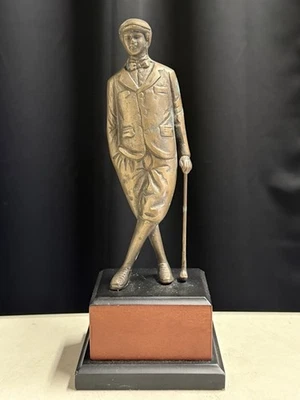 迈克尔·安吉洛青铜金属雕像高尔夫球手雕像 11 英寸带底座 — 第 1/4 张图片