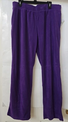 NUEVO: Pantalón de microfleece Danskin Now para mujer Talla: Grande (12-14) Color: Plumier Foto 1 de 4