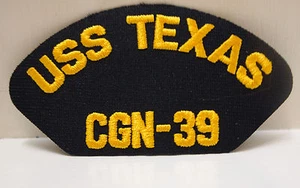 2 NEW US Navy USS Texas CGN-39 Patches Ship Boat NEW Missile TX - Picture 1 of 1