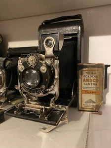 Rollfilkamera,Ansco Nr.3A Folding,1912, 3 1/4x 5 1/2,Postkartenformat,Topzustand - Bild 1 von 24